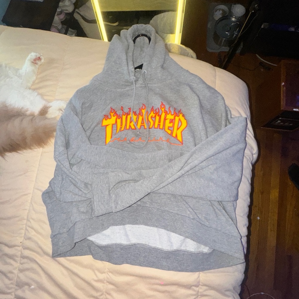 Thrasher hoodie cropped